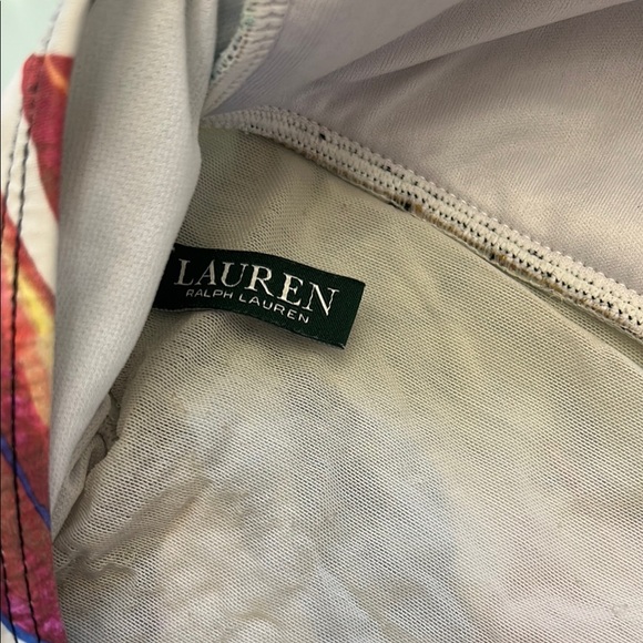 Lauren Ralph Lauren Tropical Halter One-Piece Swimsuit - Picture 4 of 7